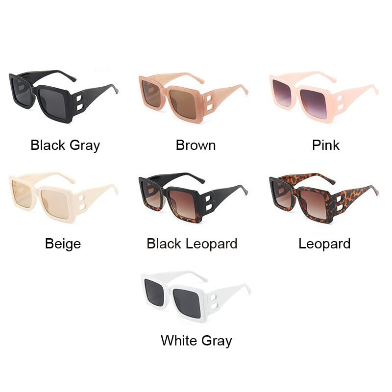 Oversized Black Shades Square Sunglasses Woman Round Brand Designer Vintage  Fashion Sun Glasses Female Oculos De Sol