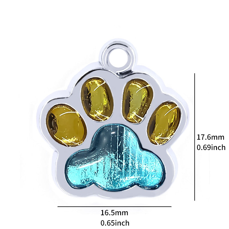 Dog Tags Name Cat Tag Acrylic Personalised Engraved Pet ID - National  Engraver